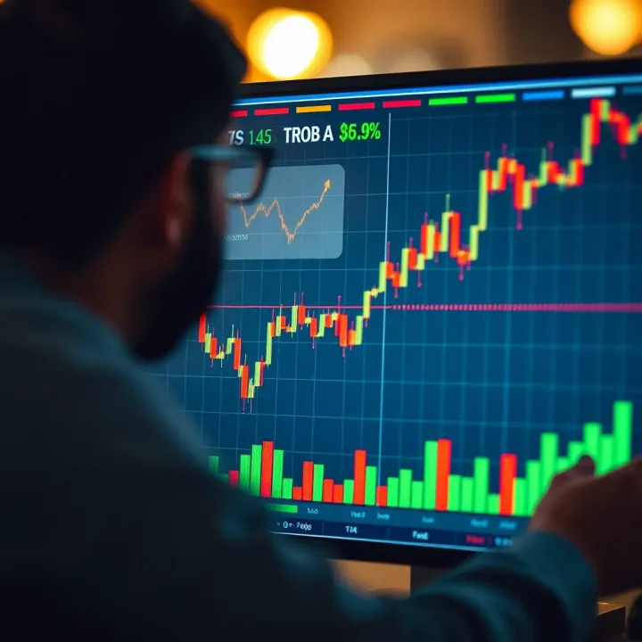 Graph illustrating risk management techniques and trader psychology concepts