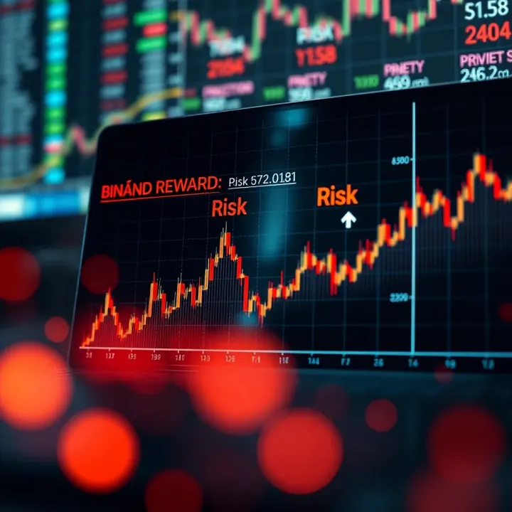 Risk and Reward in Binary Options with Investment Strategies Graph showing risk versus reward in binary options with highlighted strategies for safer investing