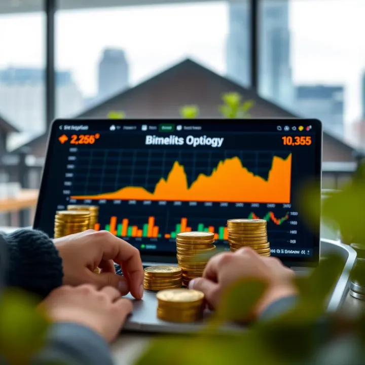 Risk Assessment and Strategy in Binary Options Investment Illustration depicting risk assessment and strategy selection in binary options investment