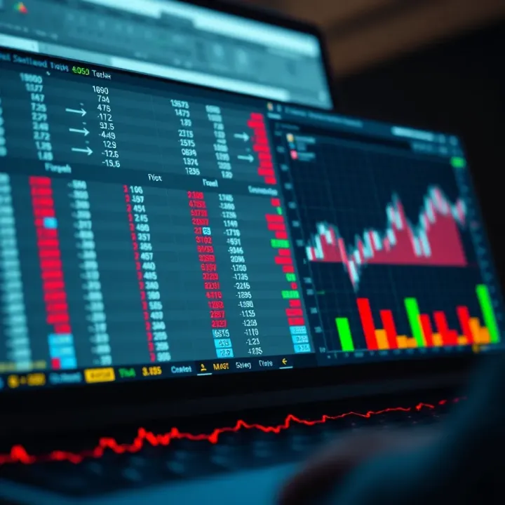 Advanced spreadsheet functions showing formulas and charts to analyze binary options investment performance