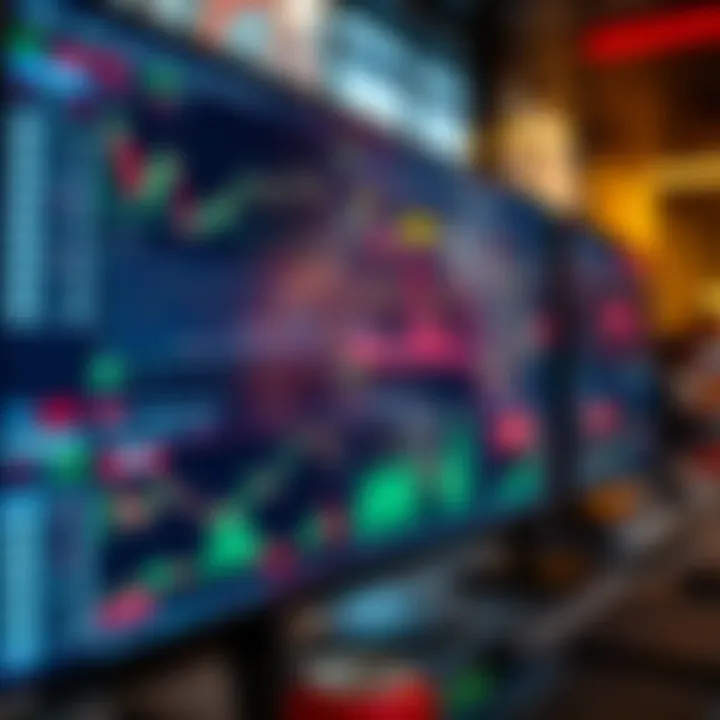 User interface showcasing various day trading platforms with charts and trading tools