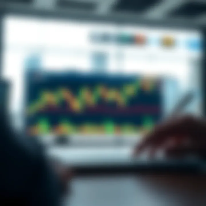 Graph showing market trends and analysis for binary options trading