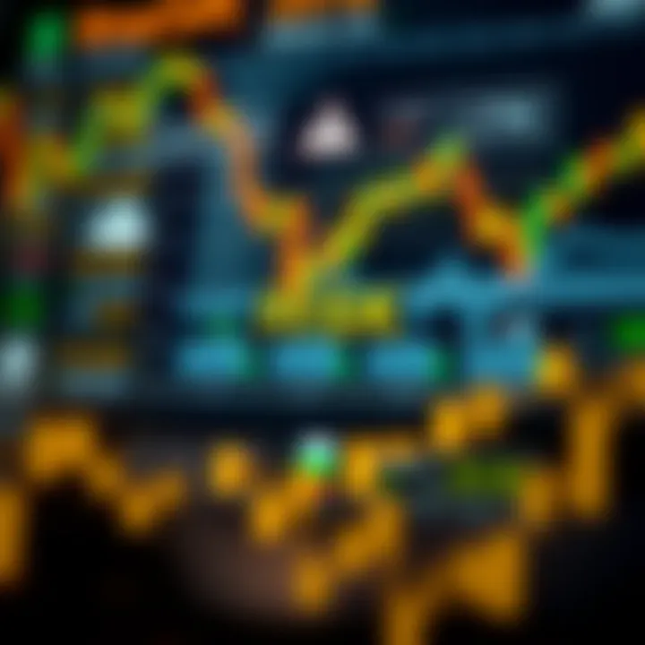 Graphic depicting risk and strategy elements in binary options investment