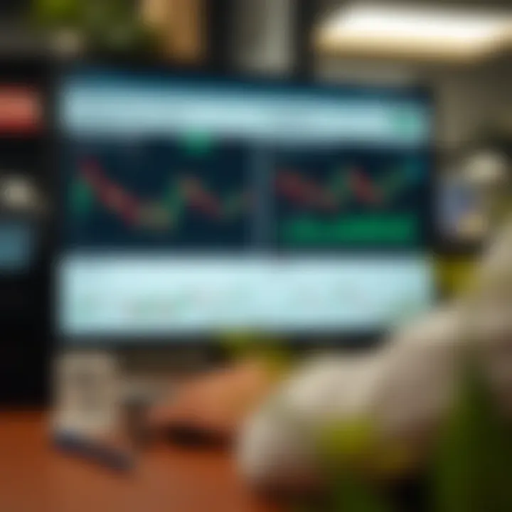 Graphic depicting strategy planning with charts, risk management, and educational resources for binary options