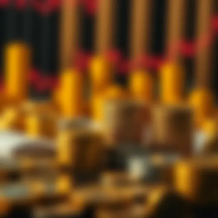 Conceptual illustration of binary options strategy and financial growth