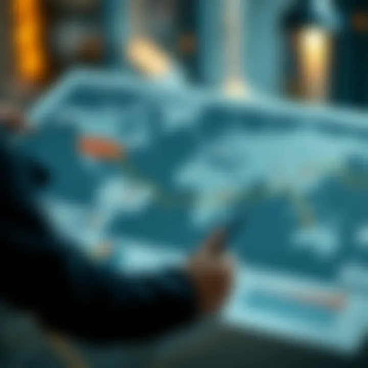 Illustration of competitive landscape analysis highlighting key competitors and market positioning