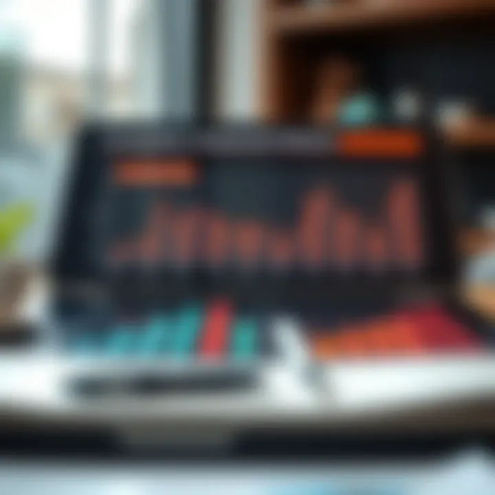 Graph showcasing competitor evaluation and market trends with a focus on target audience segmentation