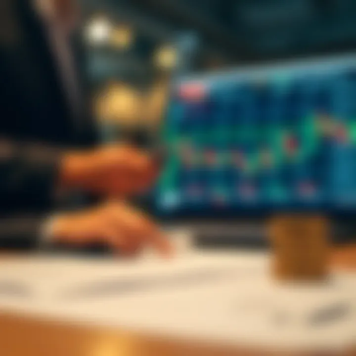 Visual representation of risk management and regulatory compliance in binary options trading