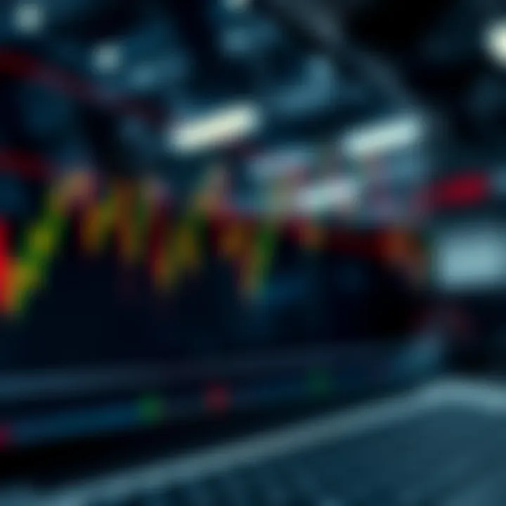 Graph showing market trends and price movements highlighting advanced price action techniques