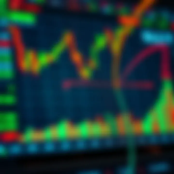 Graphical representation of financial gains and losses in a demo account environment