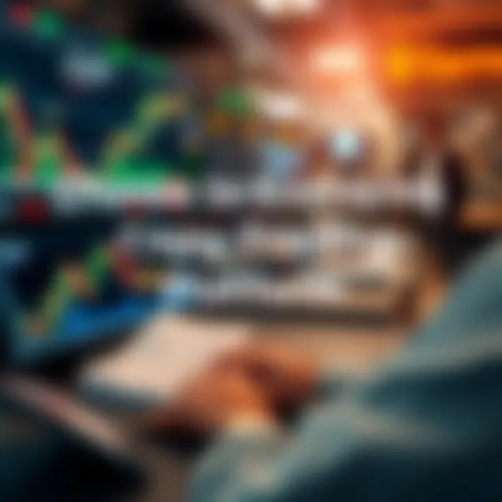 Illustration of digital platforms connecting investors with experienced traders