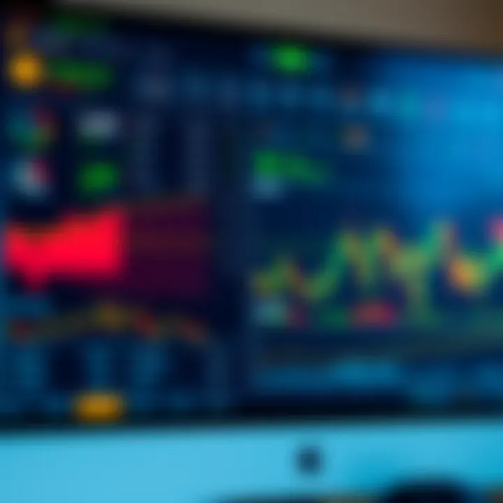 Digital dashboard displaying various cryptocurrency trading tools and risk management features