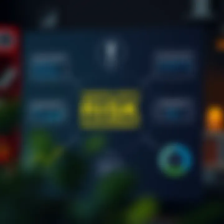 Illustration showing key risk management concepts including identification, assessment, and mitigation