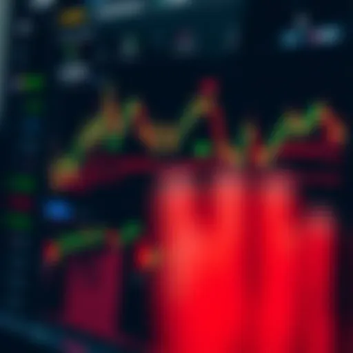 Real-Time Trading Dashboard with Advanced Indicators Dashboard displaying real-time charts and trading indicators on a day trading platform interface