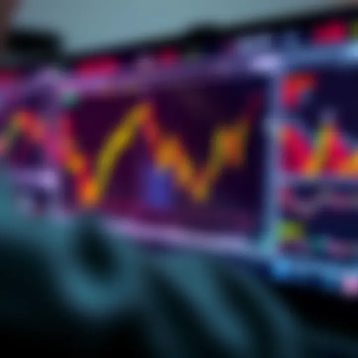 Visual representation of risk management strategies with graphs and protective measures in trading