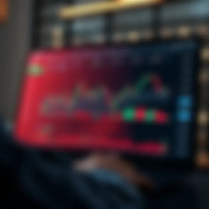 Dashboard showcasing a demo account trading interface with graphs and financial data