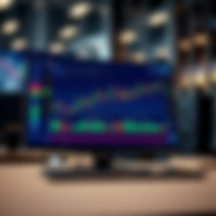 Demonstration of a trading platform interface showing simulated market data