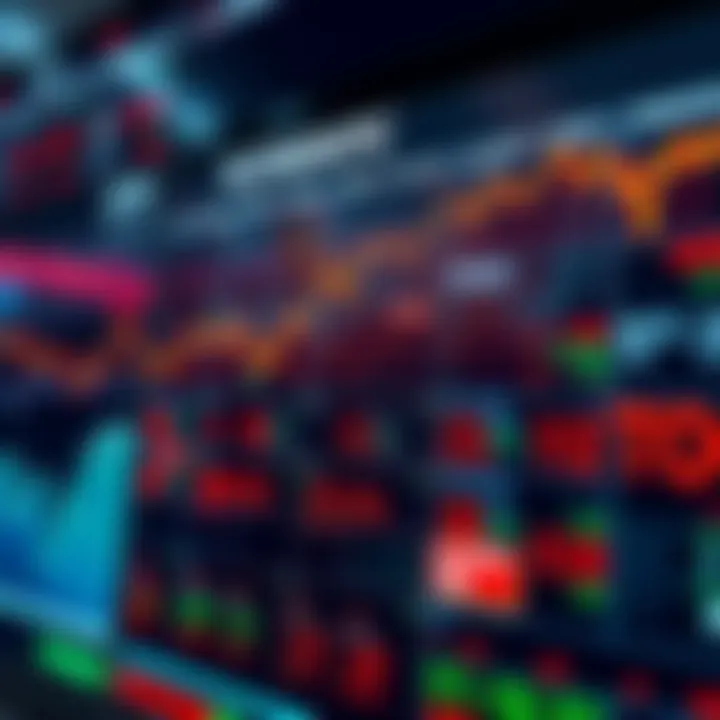 Illustration of a digital economic calendar showing various financial indicators and data points for daily market analysis