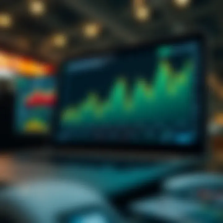 Chart showing the impact of economic data releases on market trends and investor decisions