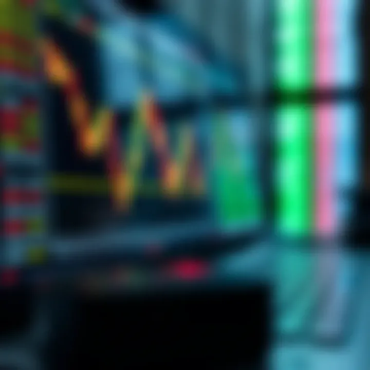 Illustration of financial charts and tools used in Forex trading strategies