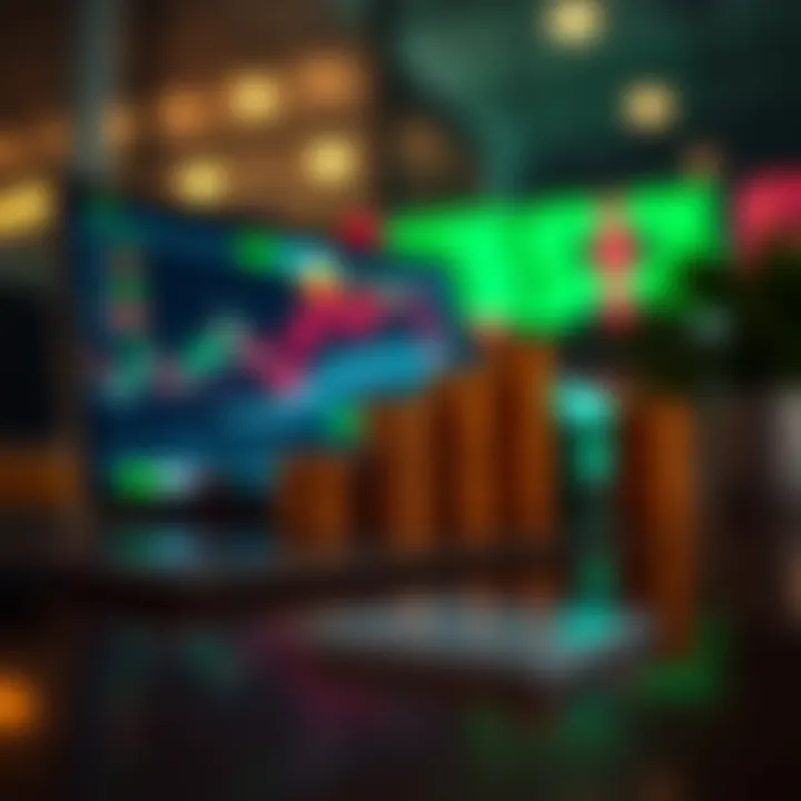 Illustration of investment growth through copying expert trading strategies on a digital platform