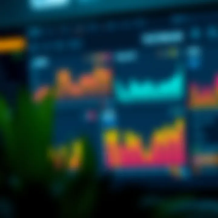 Dashboard showing collected market data and strategic insights