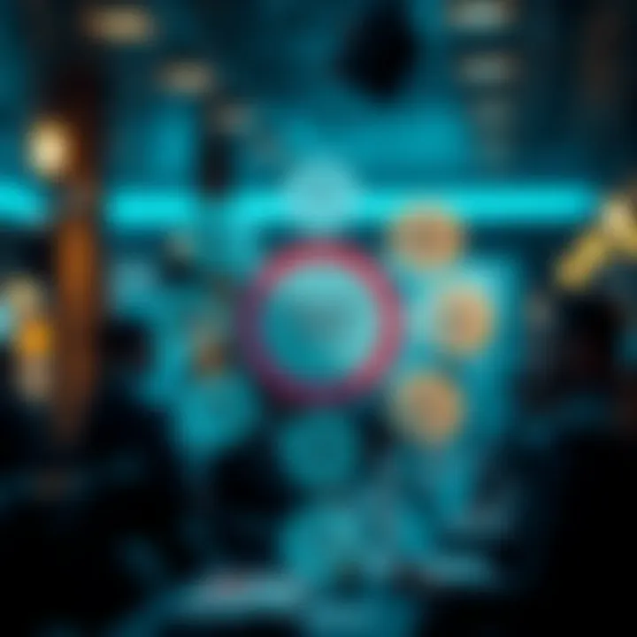 Diagram showcasing various market analysis tools and strategic decision-making steps