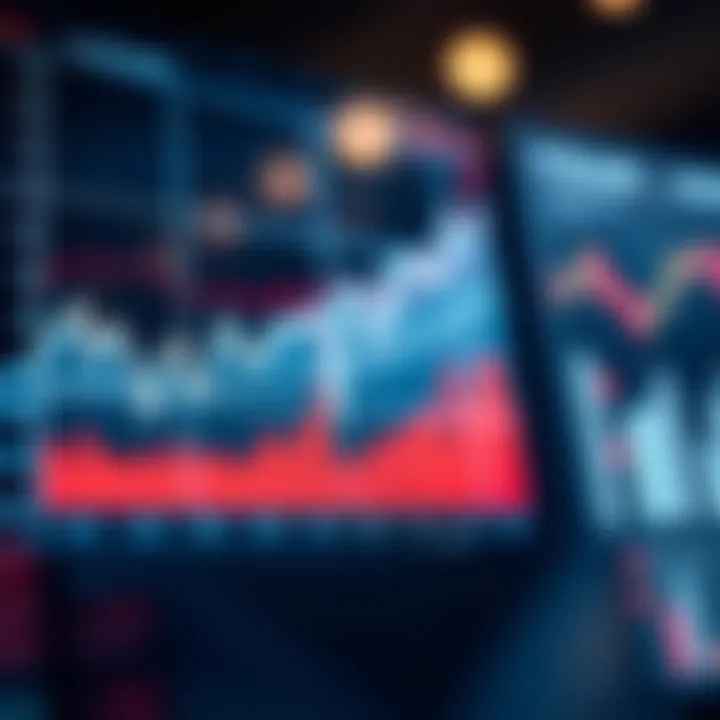 Graph displaying market trends and data analysis