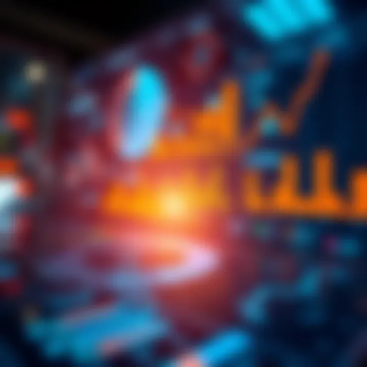 Illustration of data charts and business growth indicators used for strategic decision making