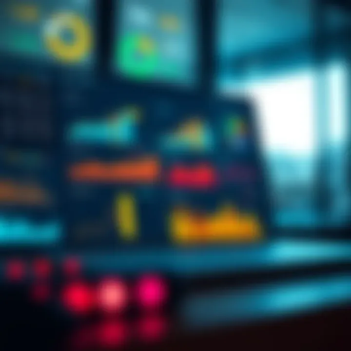 Dashboard displaying various market research data and analytics