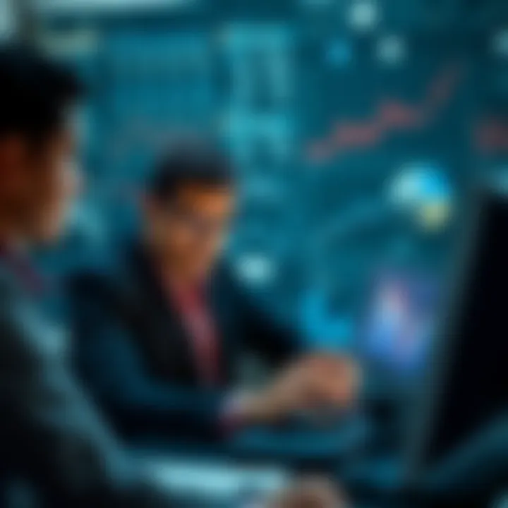 Professional using digital tools to assess and mitigate risks in diverse industries