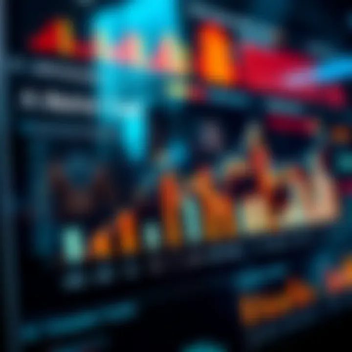 Graph showing market trends and competitor analysis data