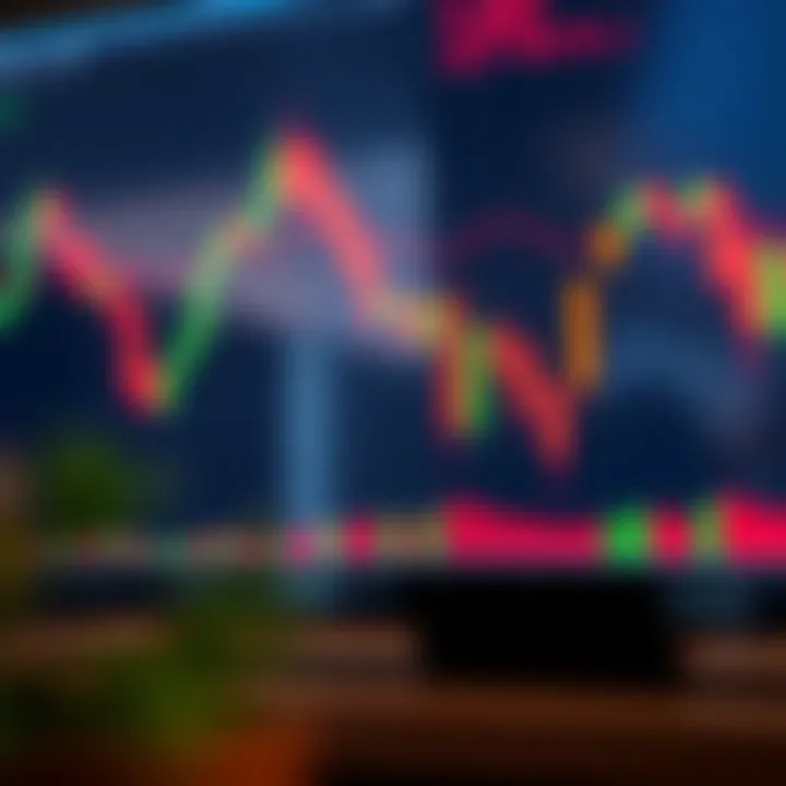 Chart displaying candlestick patterns used in Price Action trading strategies