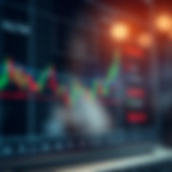 Graph illustrating key support and resistance levels in financial market analysis