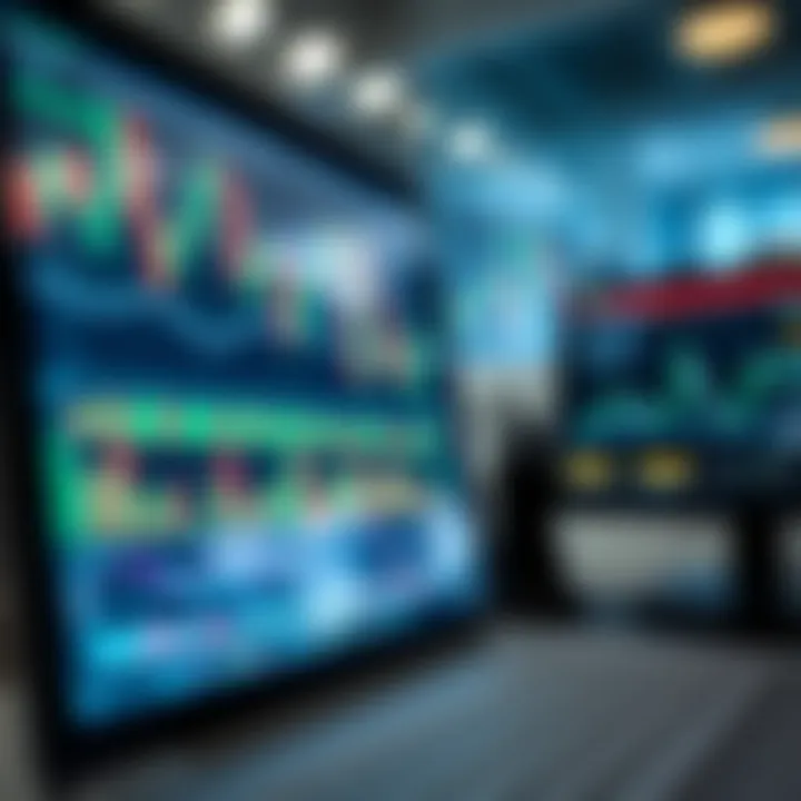 Technical chart showing tools and indicators applied in price action trading strategies