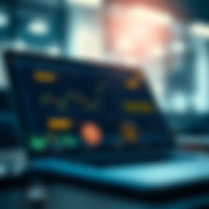 Illustration of a secure online trading platform with regulatory badges