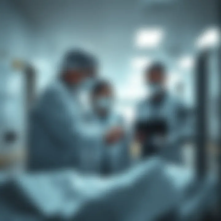 Healthcare professionals reviewing hospital safety protocols