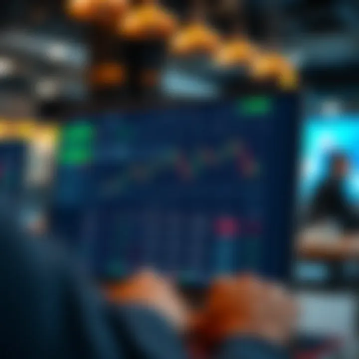 Demo investment platform interface demonstrating virtual trading options