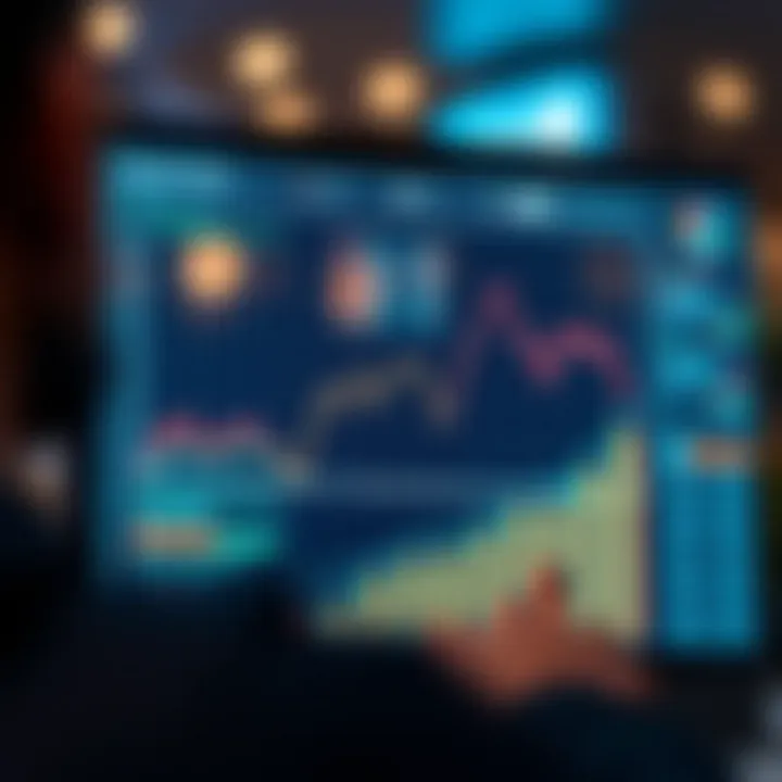 Graph illustrating market trends and consumer behavior over time