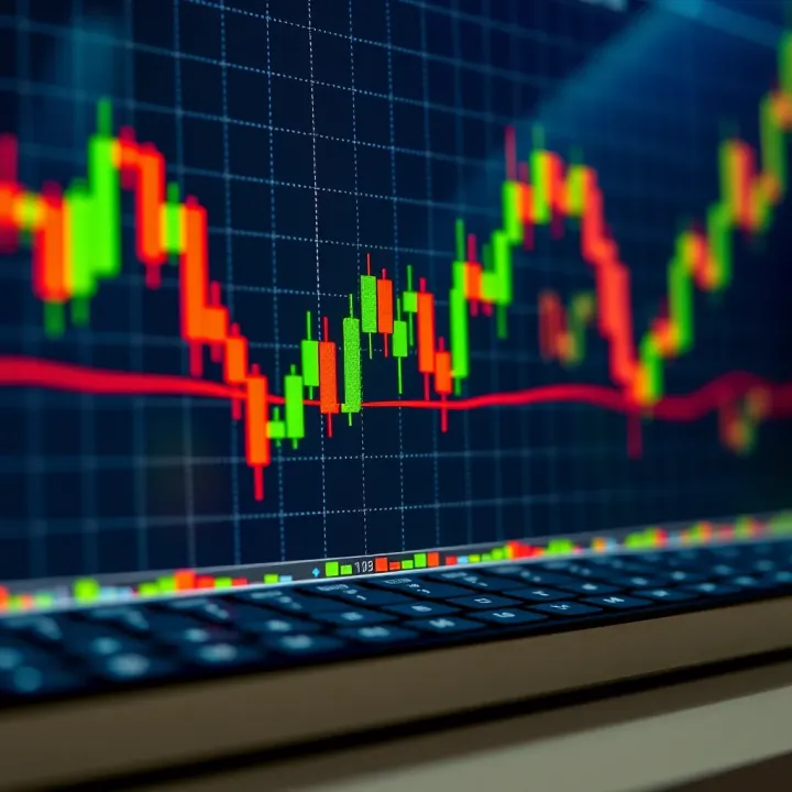 Chart displaying various candlestick patterns used in binary options trading analysis