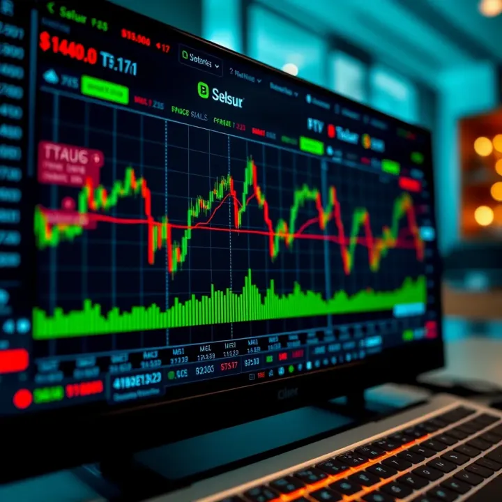 Secure trading platform interface displaying binary options charts and regulatory compliance icons