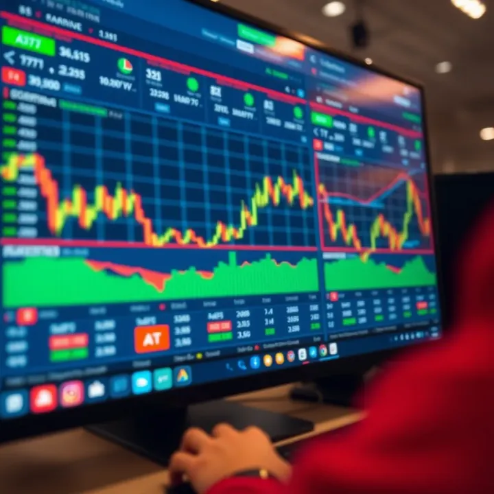 Secure Trading Platform for Binary Options Investment Secure online trading platform interface with charts and investment options