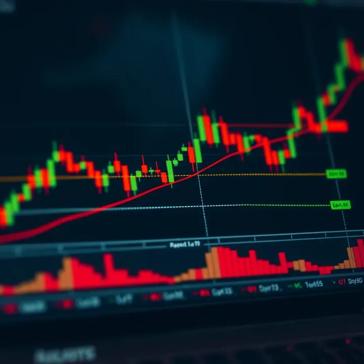 Diagram illustrating key support and resistance levels in price action trading
