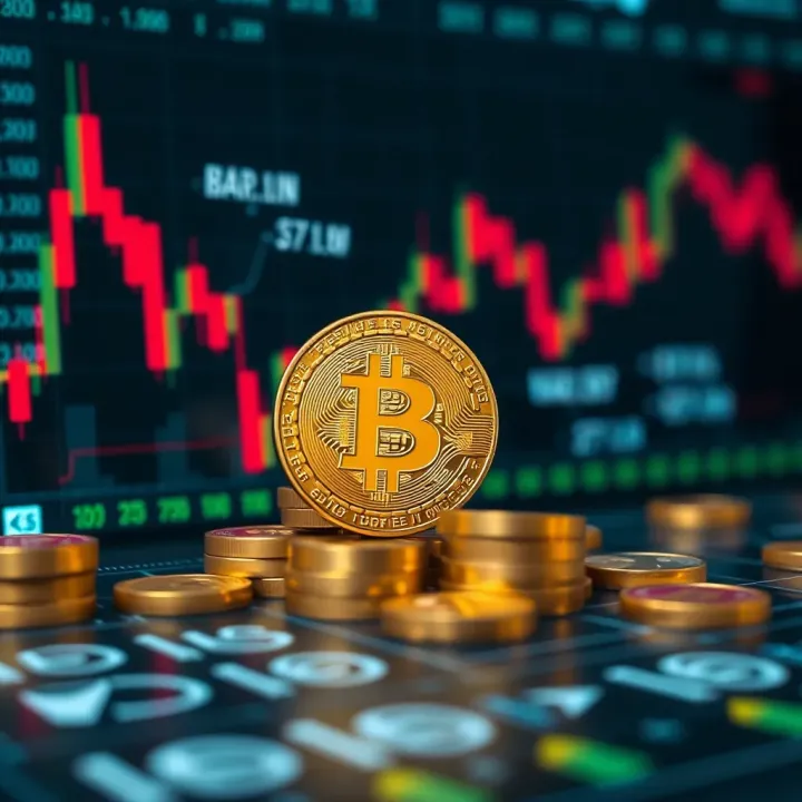 Illustration of risk management concepts with stop-loss orders and portfolio diversification in crypto trading