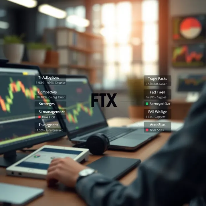 Diagram illustrating key components of day trading including strategies, risk management, and essential tools for forex market