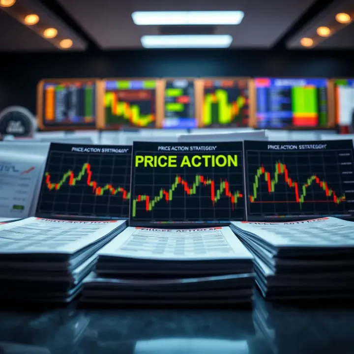 Selection of digital documents illustrating various Price Action trading strategies