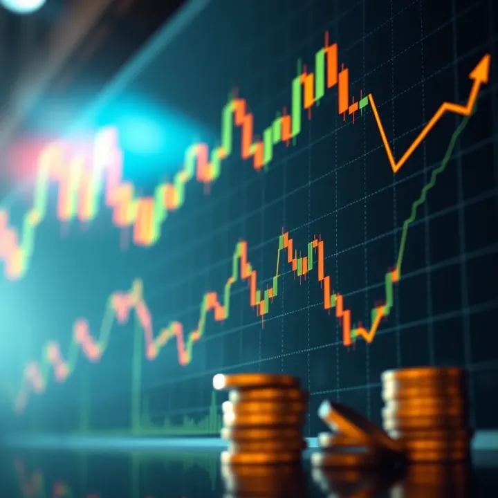 Graph illustrating risk management strategies for binary options trading