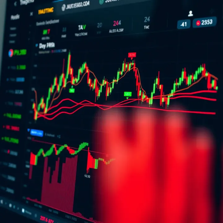 Dashboard displaying real-time charts and trading indicators on a day trading platform interface