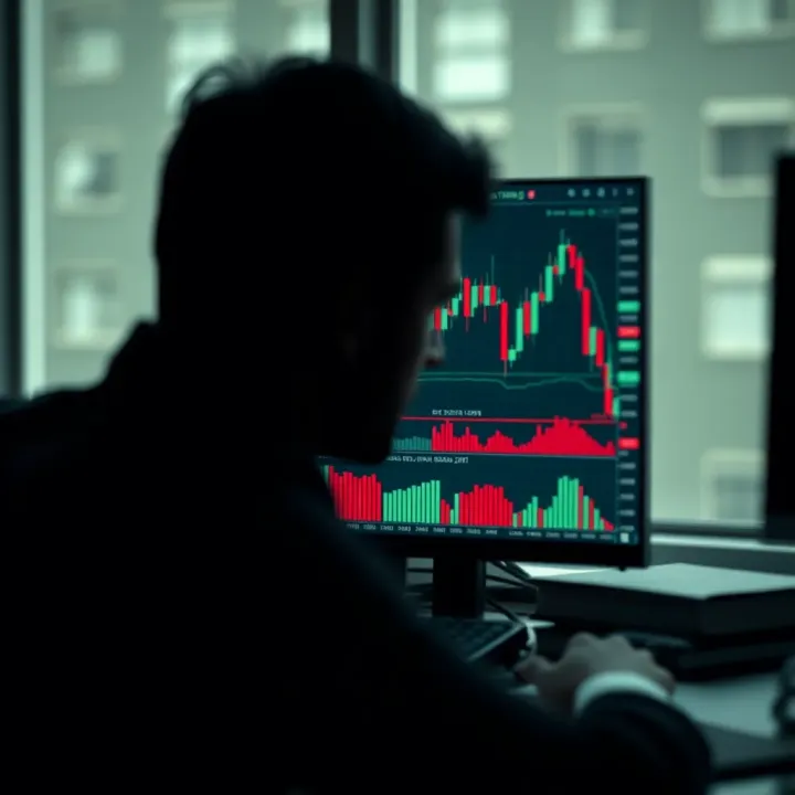 Graph illustrating disciplined trading strategy with clear entry and exit points