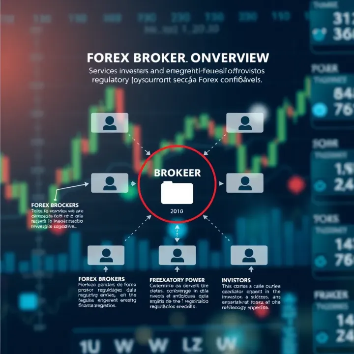 Diagram showing the relationship between Forex brokers, investors, and regulatory bodies ensuring secure transactions